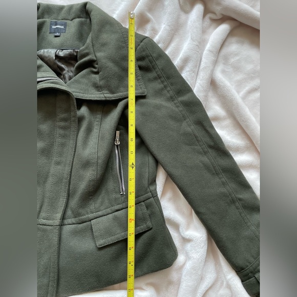 Express faux wool moto jacket - Picture 4 of 9